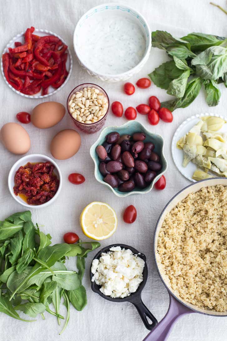 Greek-Quinoa-Dinner-Omelets-with-Feta-and-Tzatziki-2