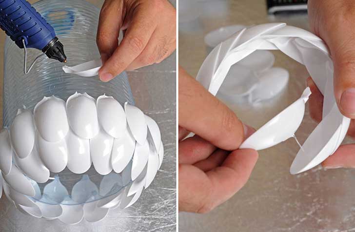 16 candelabros y lámparas que puedes crear a partir de objetos del ... Papel diseño Candelabros