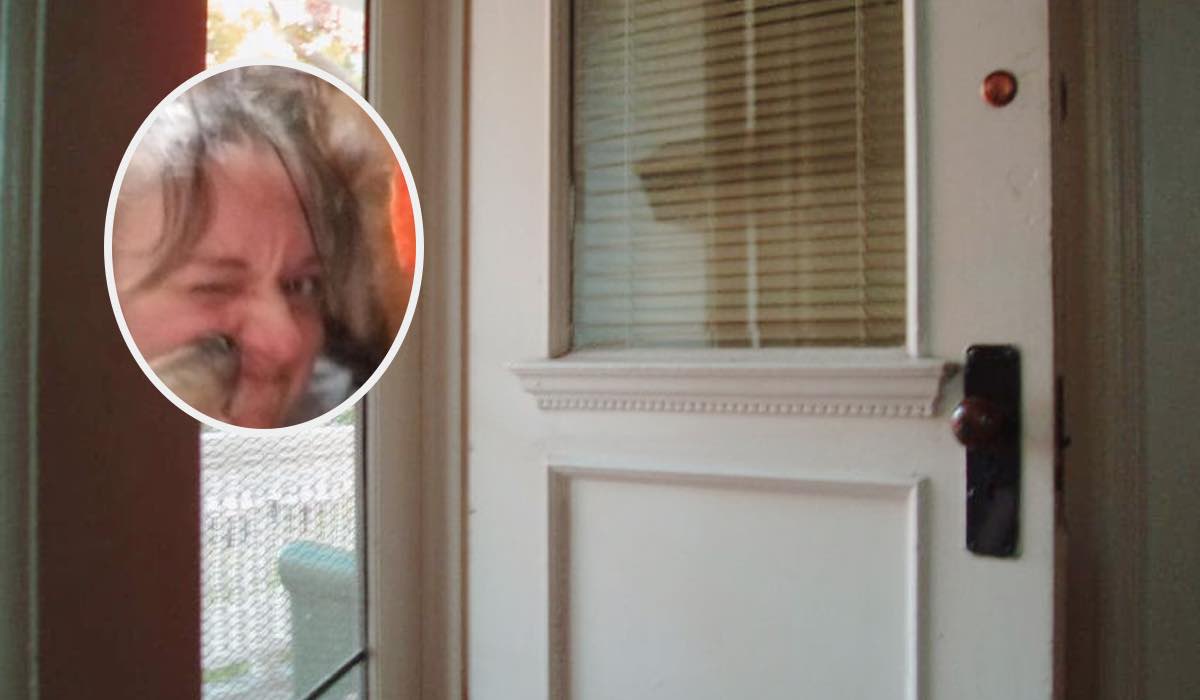 Dejó abierta la puerta trasera durante tormenta. Cuando entró a casa