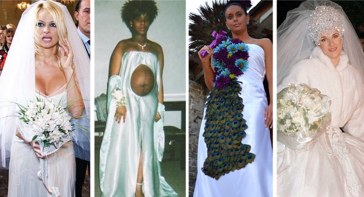 20 vestidos de novia que jamás debieron ser elegidos para un día tan
