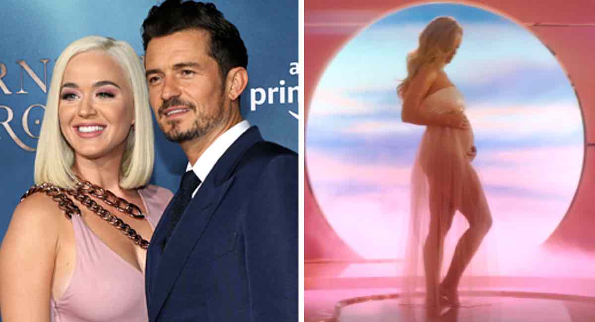 Katy Perry está esperando su primer hijo con Orlando Bloom. Lo confirmó en su nuevo video musical