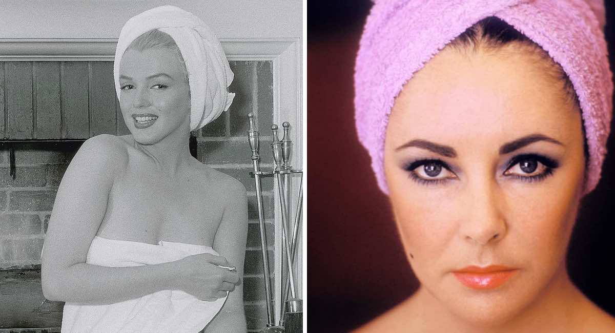 13 fotos de celebridades del antiguo Hollywood con batas y toallas