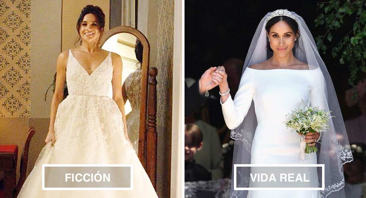 19 famosas y los vestidos de novia que usaron en la ficción comparados a  los de la vida real | Upsocl