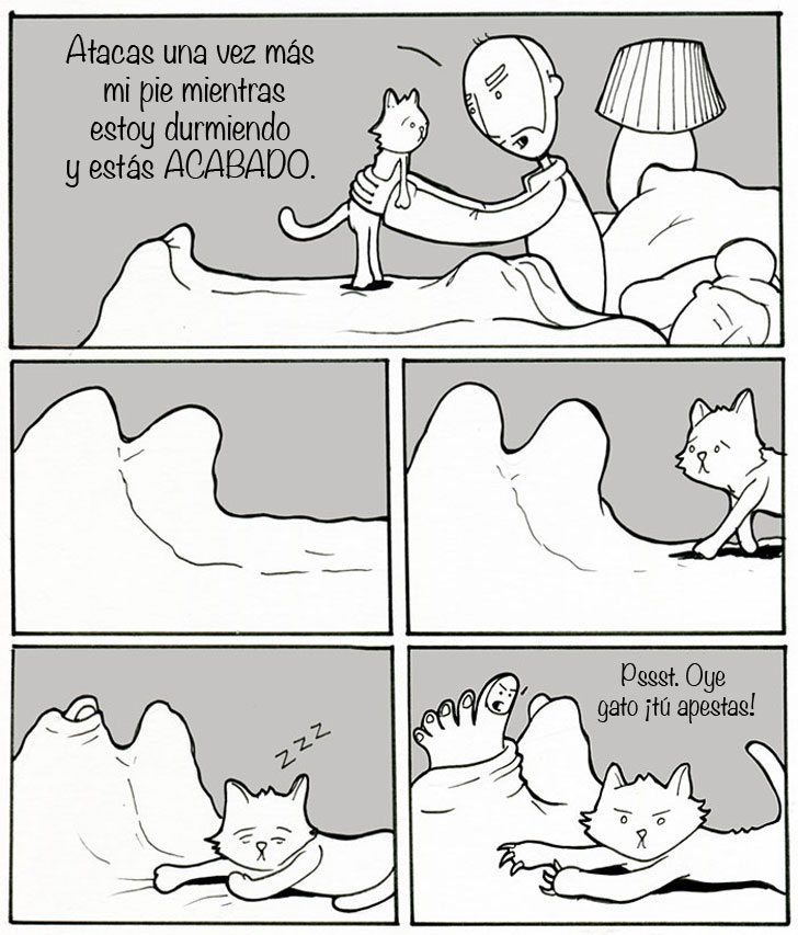 15 graciosos comics que resumen cómo es la vida con un gato | Upsocl